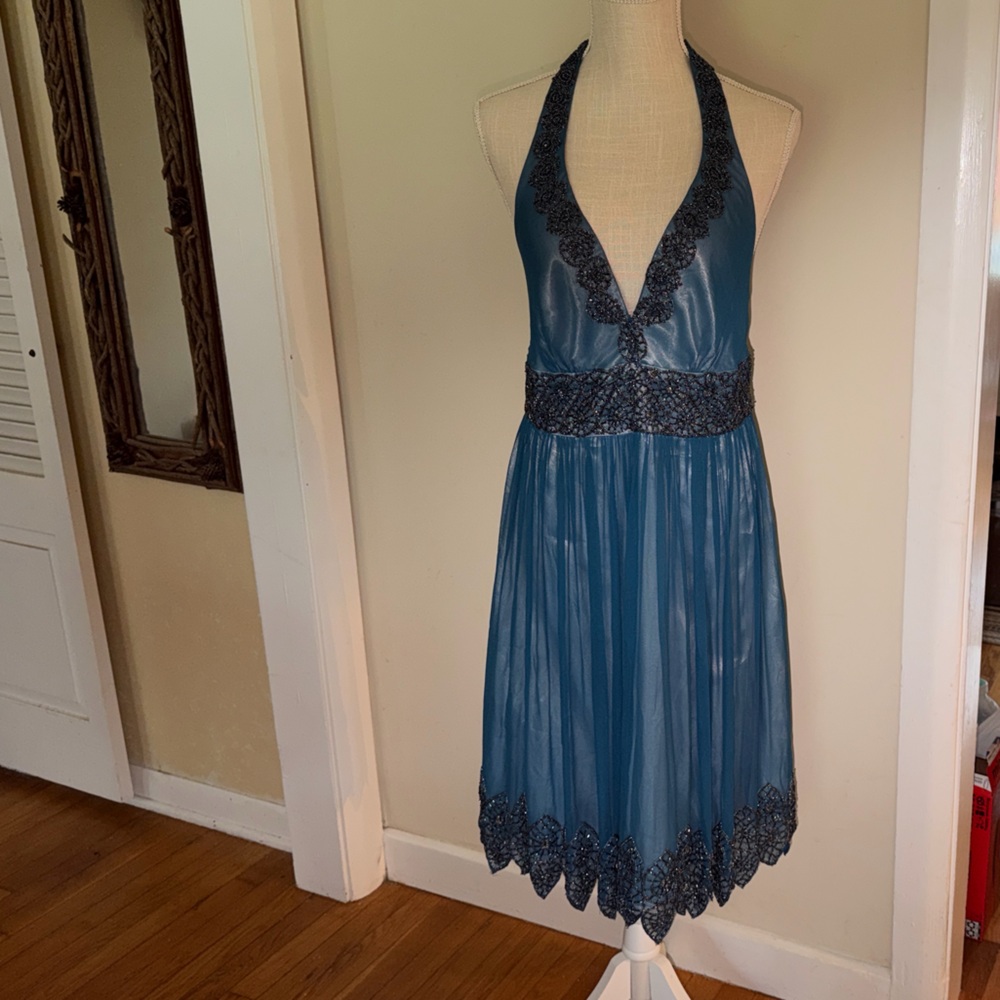 Adrianna Papell Evening Teal dress